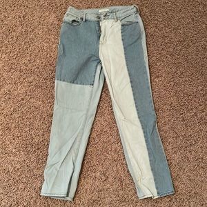 Pacsun two tone high waisted mom jeans